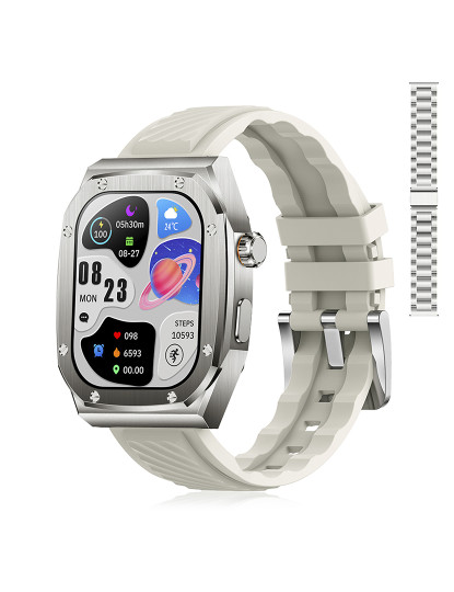 imagem de Pulseira dupla Smartwatch Z79 Max Cinza9