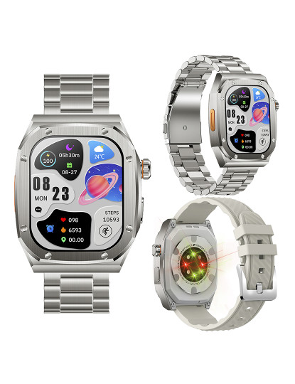 imagem de Pulseira dupla Smartwatch Z79 Max Cinza8