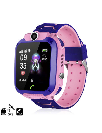 imagem de Smartwatch GPS localizador Q12 Rosa 1