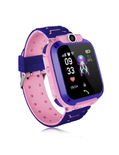 imagem de Smartwatch GPS localizador Q12 Rosa 3