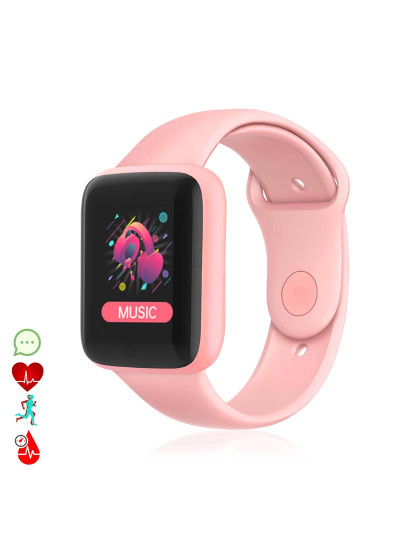 imagem de Smartband AK-Y68 Rosa Claro1