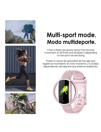 imagem de Smartband Multiesportiva E99 Rosa 4