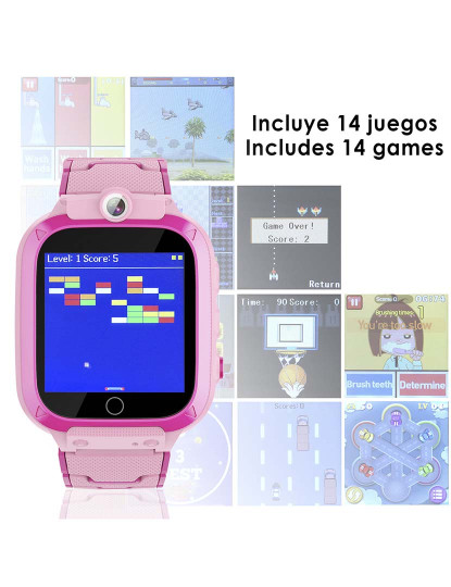 imagem de Smartwatch infantil S27 Rosa4