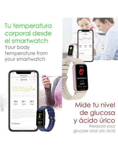 imagem de Smartband TK72 Dourado Rosa3