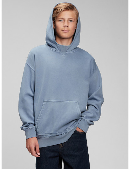 imagem de Sweatshirt com Capuz Rapaz Azul1