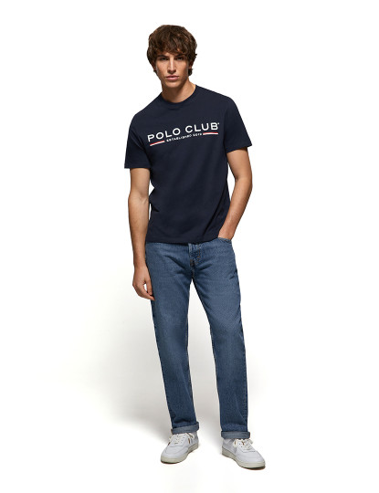 imagem de T-Shirt Homem New Iconic Title B Azul Navy4