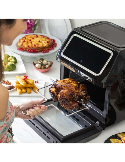 imagem de Fritadeira Sem Óleo InnovaGoods Fryinn Pro Max 12000 Preto Aço Inoxidável 1800 W 12 L4