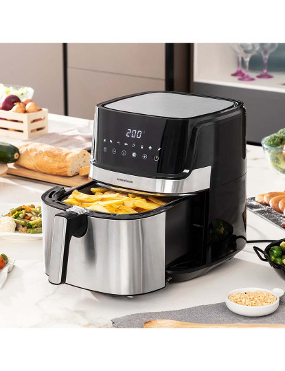 imagem de Fritadeira Sem Óleo InnovaGoods Fryinn Pro 5500 Preto Aço Inoxidável 1700 W 5,5 L1