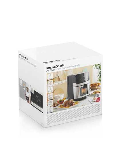 imagem de Fritadeira Sem Óleo InnovaGoods Fryinn View 6500 Preto Aço Inoxidável 1700 W 6,5 L2