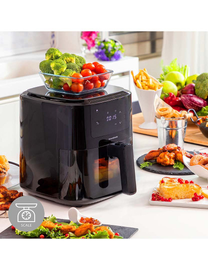 imagem de Fritadeira Sem Óleo InnovaGoods Fryinn Balance 5000 Preto Aço Inoxidável 1500 W 5 L1