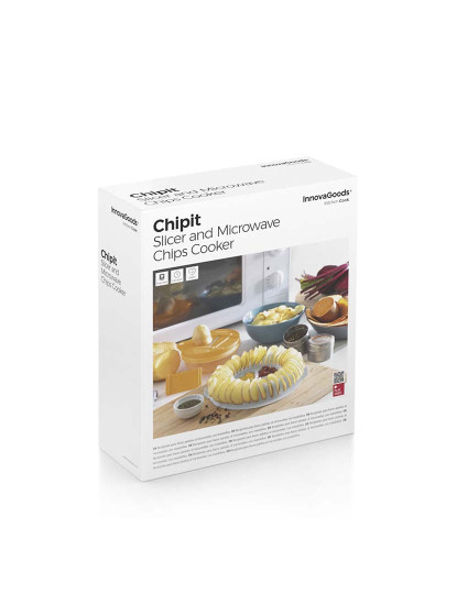 imagem de Conjunto para Fazer Chips de Microondas com Bandolim e Chipit Receitas InnovaGoods2