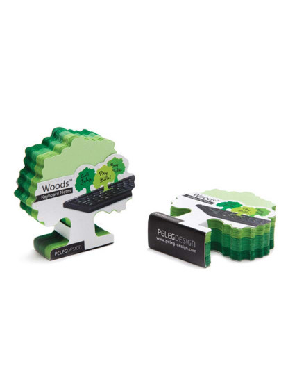 imagem de Bloco de Notas Wood Keyboard Reminders Verde3