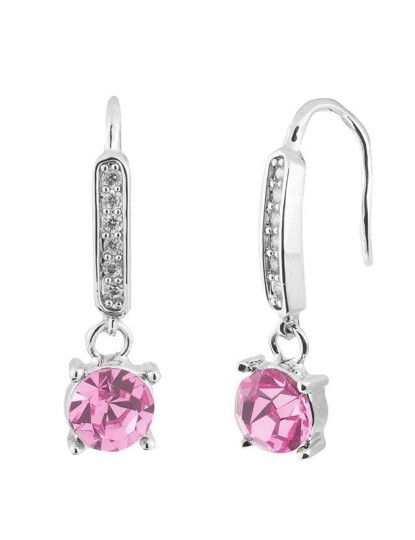 imagem de Brincos Senhora Cleo Rosa Swarovski Elements 1