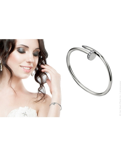 imagem de Pulseira Senhora Clavo Prateado2