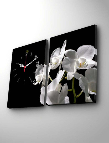 imagem de Pintura Tela Decorativa Relógio Multicor (2 Peças)3