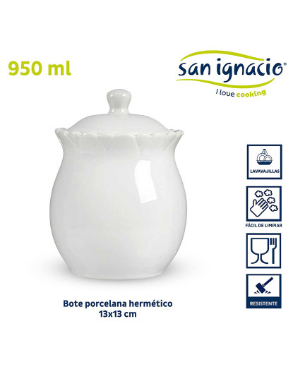 imagem de Frasco grande hermético de porcelana 950ml colecção vessia2