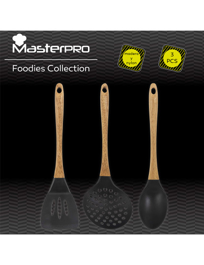 imagem de Conjunto de 3 utensílios de cozinha em silicone da colecção Bergner foodies2