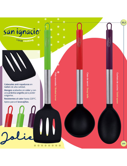 imagem de Conjunto de utensílios de cozinha em nylon com 3 peças, colecção Jolie3