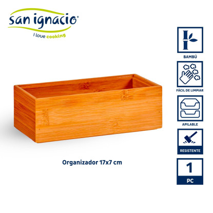 imagem de Organizador empilhável de bambu 15x7cm colecção Kinvara2