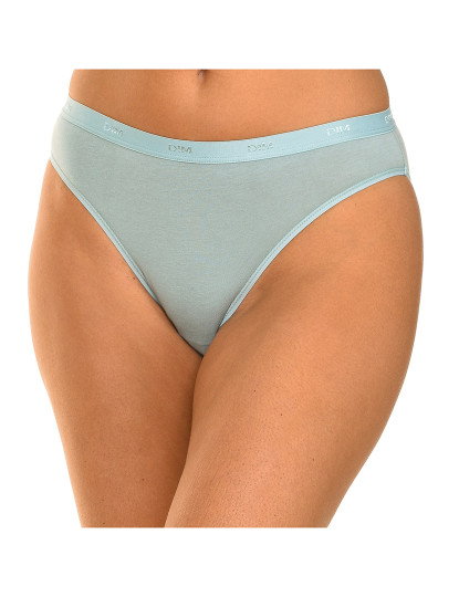 imagem de Pack 3 Cuecas Les Pockets Senhora Branco e verde e violeta palo8