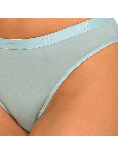 imagem de Pack 3 Cuecas Les Pockets Senhora Branco e verde e violeta palo6