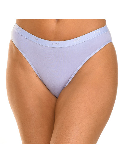 imagem de Pack 3 Cuecas Les Pockets Senhora Branco e verde e violeta palo10