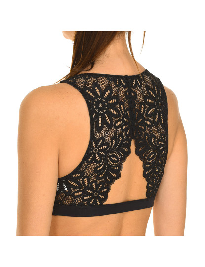 imagem de Bralette de renda Senhora Preto8