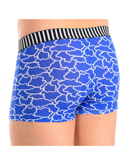 imagem de Pack 3 Boxers Homem Preto e Azul Estampado18