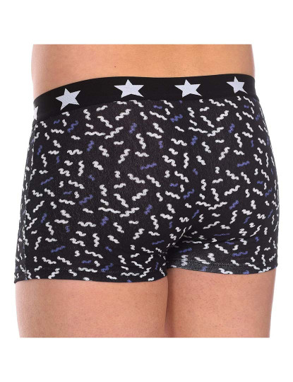 imagem de Pack 3 Boxers Homem Preto e Pêssego e Preto estampado9