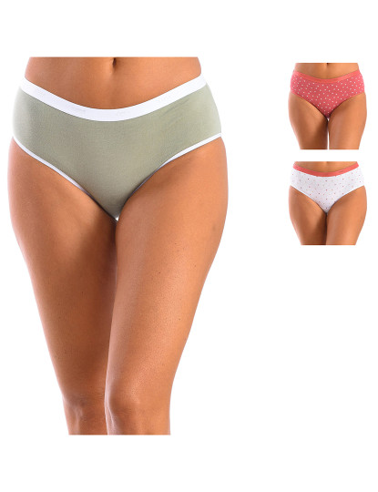 imagem de Culottes de Senhora Verde-coral-branco20