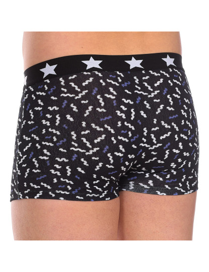 imagem de Pack 3 Boxers Homem Preto e Pêssego e Preto estampado10