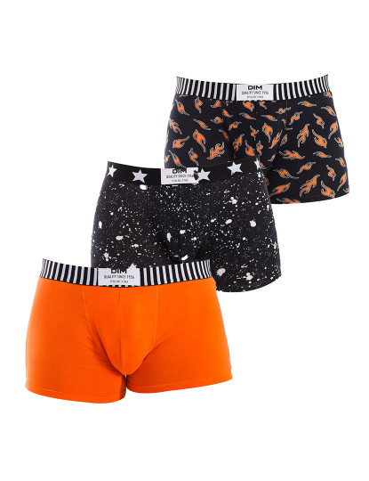 imagem de Pack 3 Boxers Homem Laranja e Preto1