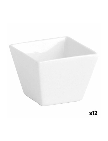 imagem de bandeja de aperitivos Chef Cerâmica Branco 12 Unidades Pack 12x3