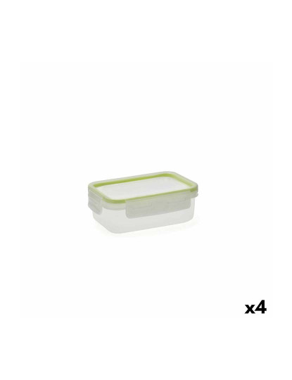 imagem de Lancheira Greenery 475 ml Transparente Plástico Pack 4x4