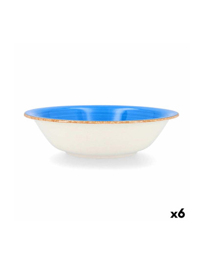 imagem de Saladeira Vita Cerâmica Azul 23 cm Pack 6x4