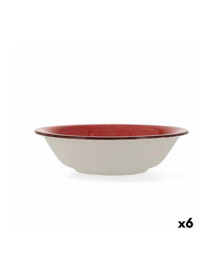 imagem de Saladeira Vita Cerâmica Vermelho 23 cm Pack 6x5