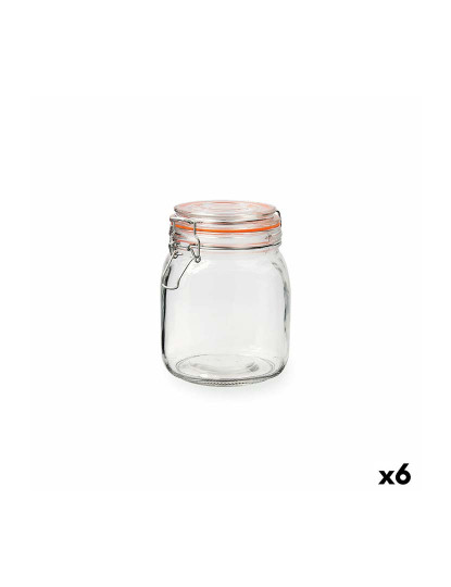 imagem de Frasco de Vidro New Canette Transparente Vidro 1L Pack 6x6
