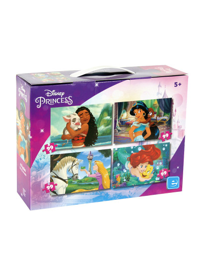 imagem de Puzzles Disney Princesas, 4 em 1, 99 Pcs1