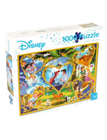 imagem de Puzzle Disney 1000pcs Corações de Ouro1