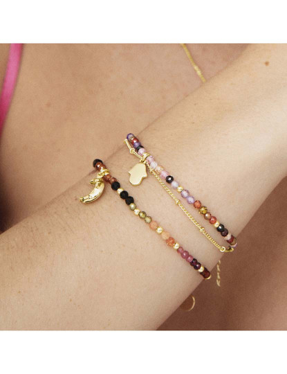 imagem de Raxsu Multicolor Crystal Bracelet com acabamento em ouro amarelo 18K Multicor4