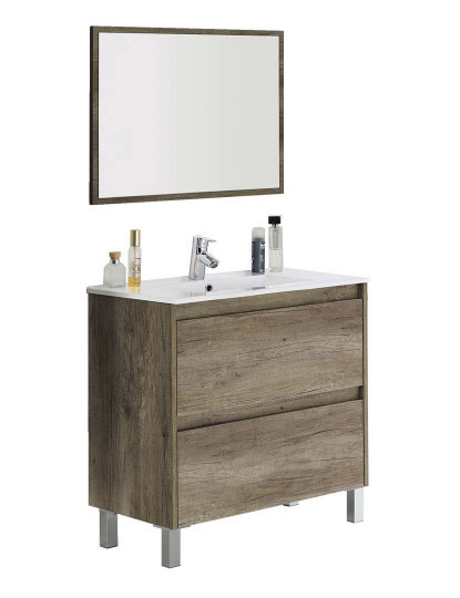 imagem de Móvel WC Dakota 2 Gavetas+Espelho1