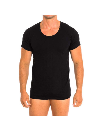 imagem de T-shirt sem Mangas Interior Homem Preto1