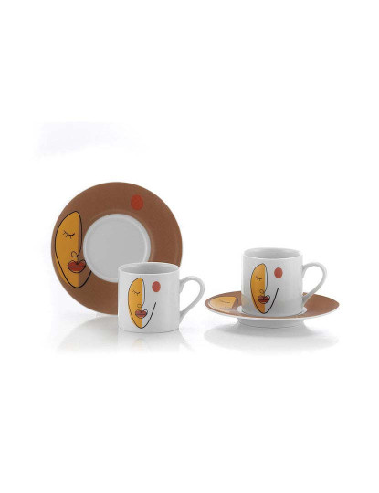 imagem de Conjunto de Chávenas de Café 4 Peças Multicor2