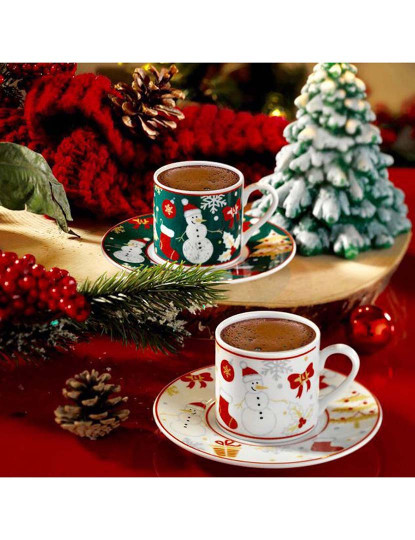 imagem de Conjunto de Chávenas de Café 4 Peças Branco1