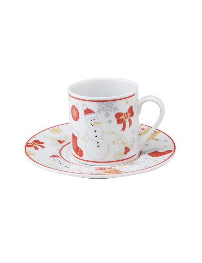 imagem de Conjunto de Chávenas de Café 4 Peças Branco2