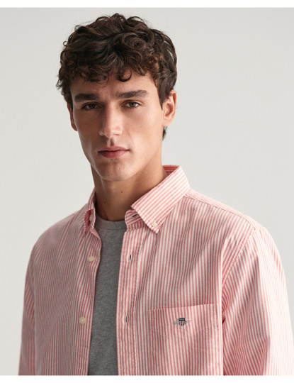 imagem de T-Shirt Oxford Às Riscas De Regular Fit Homem4