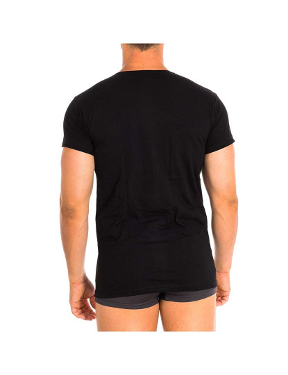 imagem de T-shirt sem Mangas Interior Homem Preto4