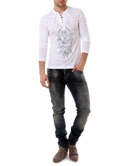 imagem de Jeans Just Cavalli Manchados Azuis3