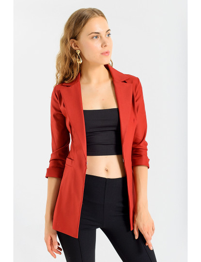 imagem de Blazer Senhora Vermelho Escuro4