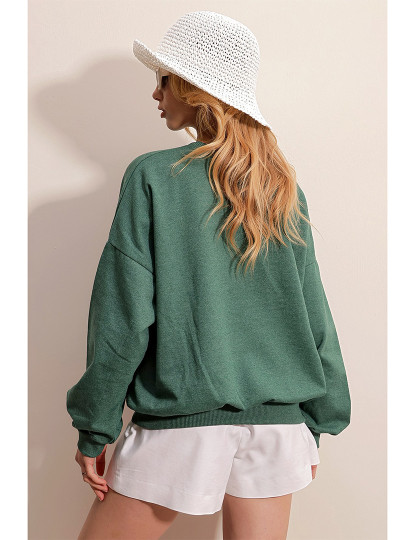 imagem de Sweatshirt de Senhora Verde Escuro3